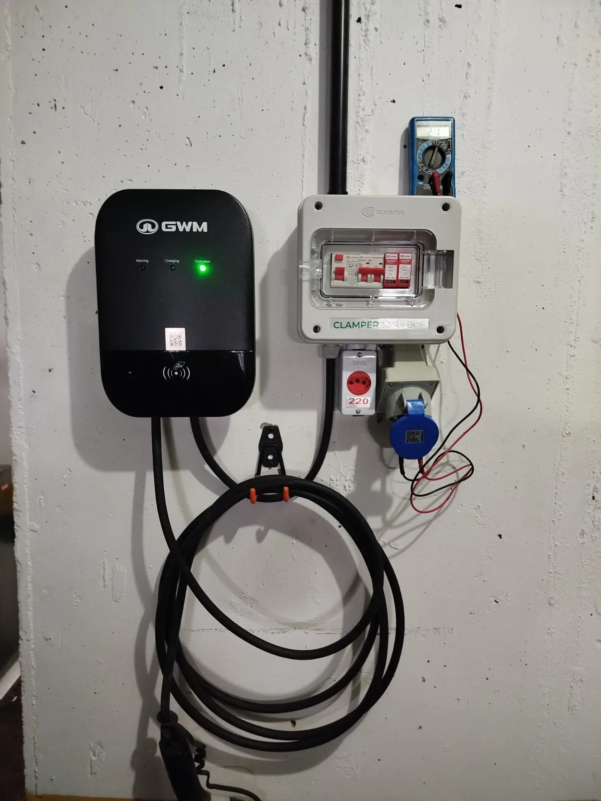 Teste técnico em wallbox GWM