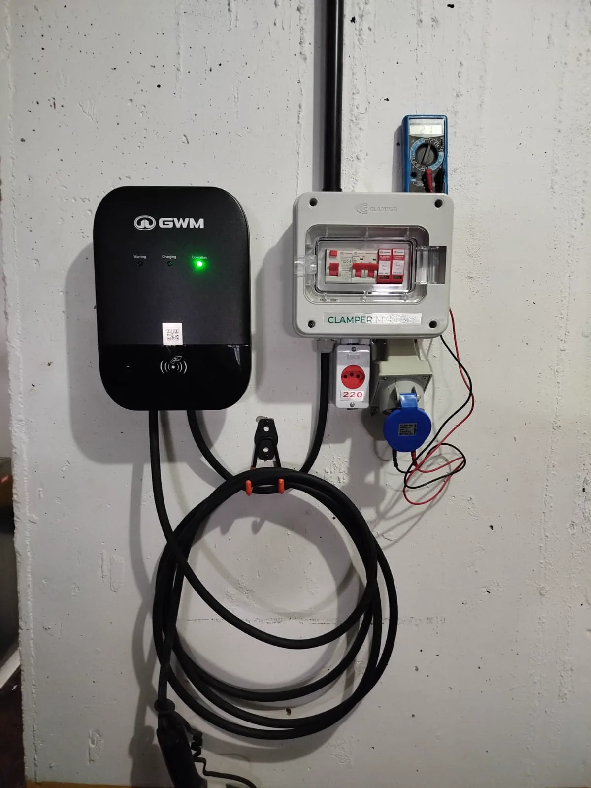 Etapa Quadro e proteção da instalação